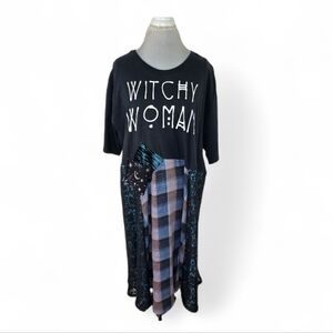 Boneyard Threadz Witchy Woman Tee Dress Size 3X